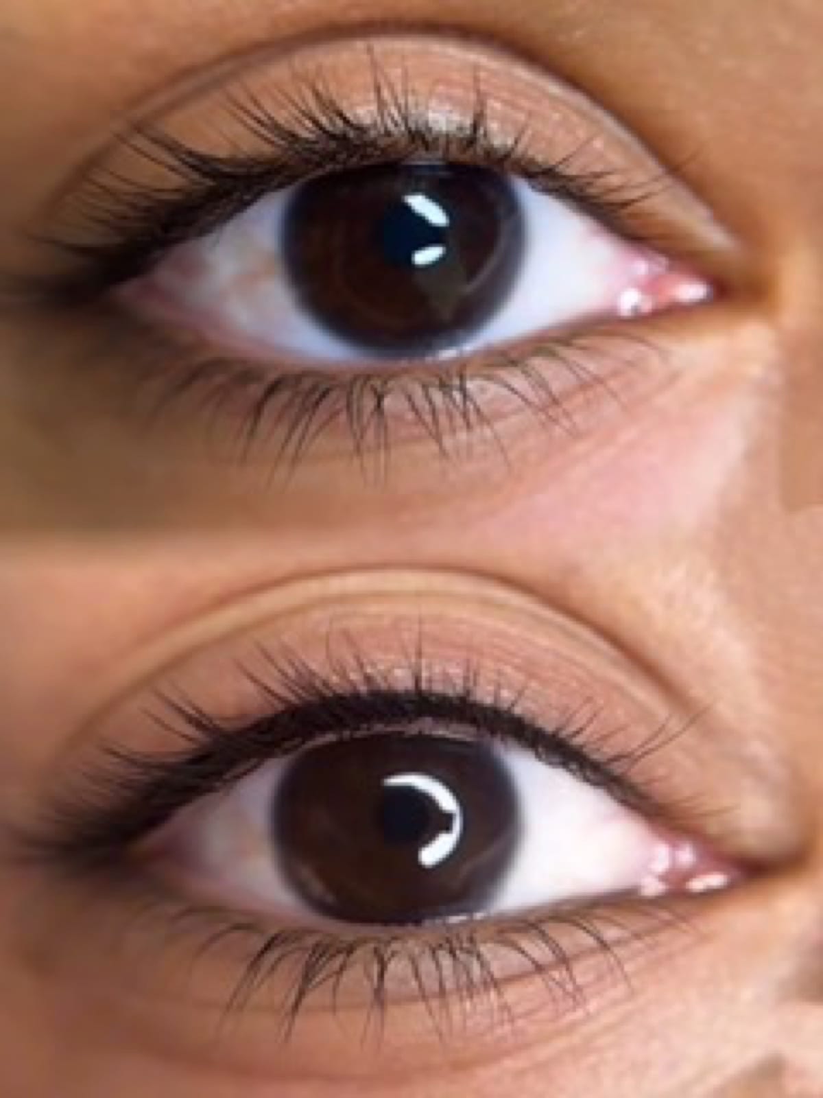 Eyeliner tattoo results at BonBrow — natural lash-line enhancement before and after comparison